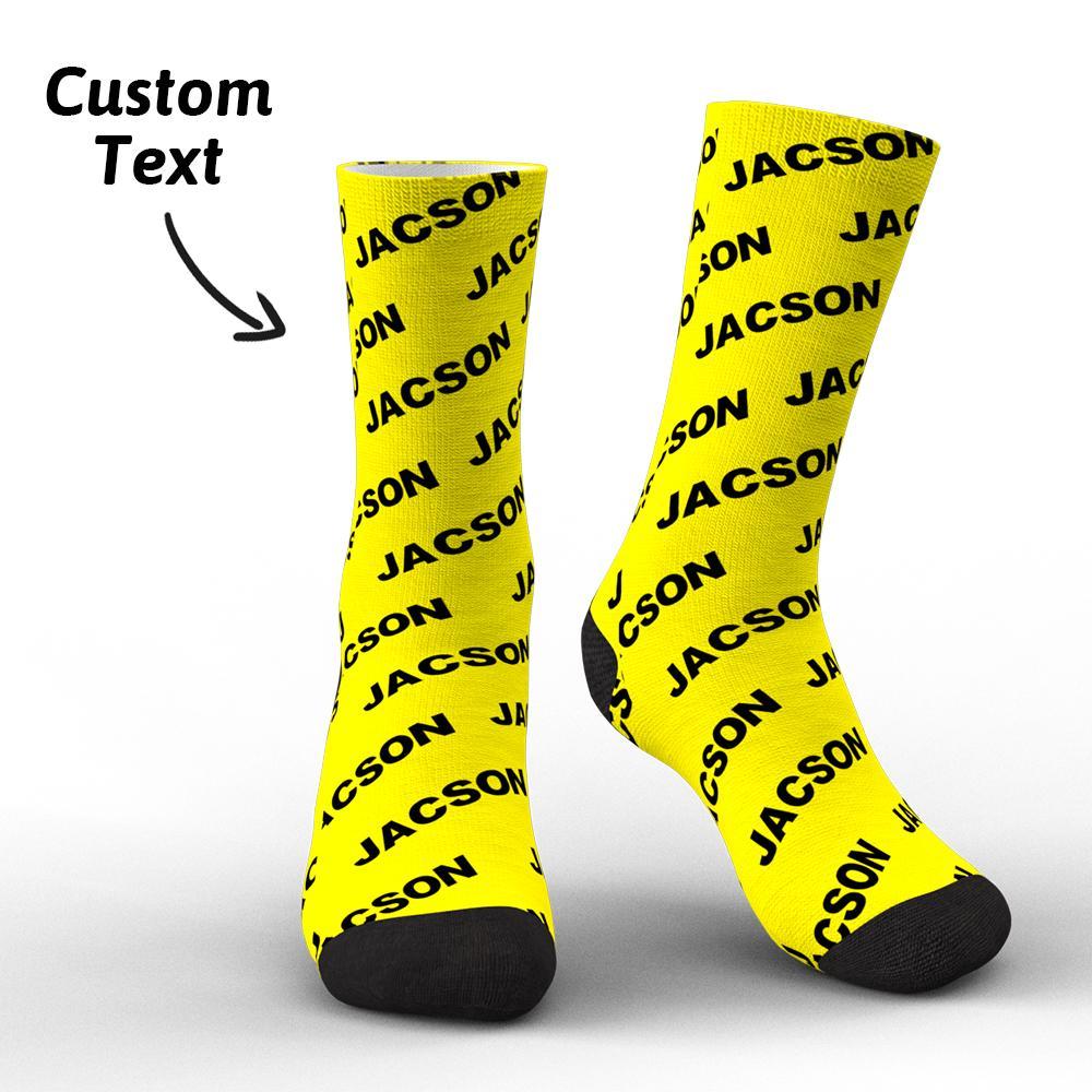 Custom Engraved Text Socks Personalized Socks Gifts For All Occasions