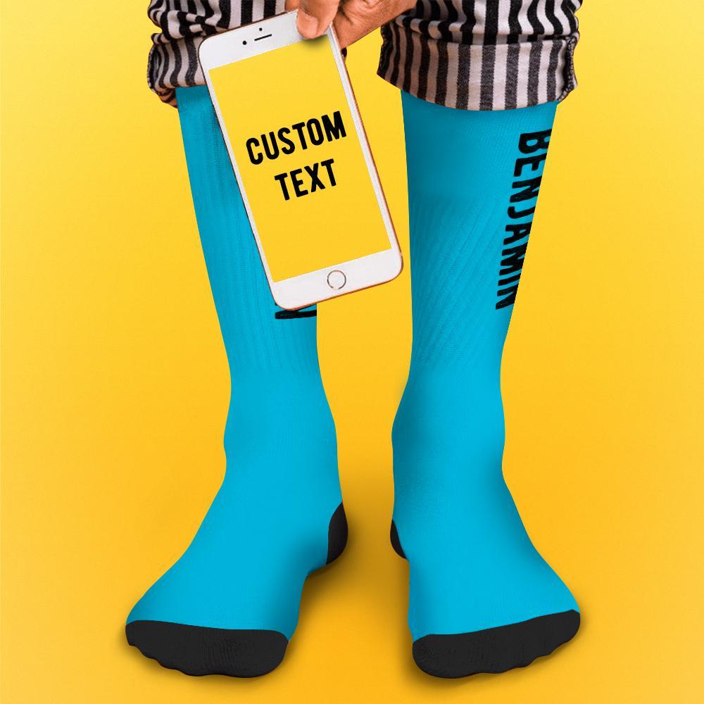 Custom Engraved Text Socks Personalized Socks For Friends Gifts