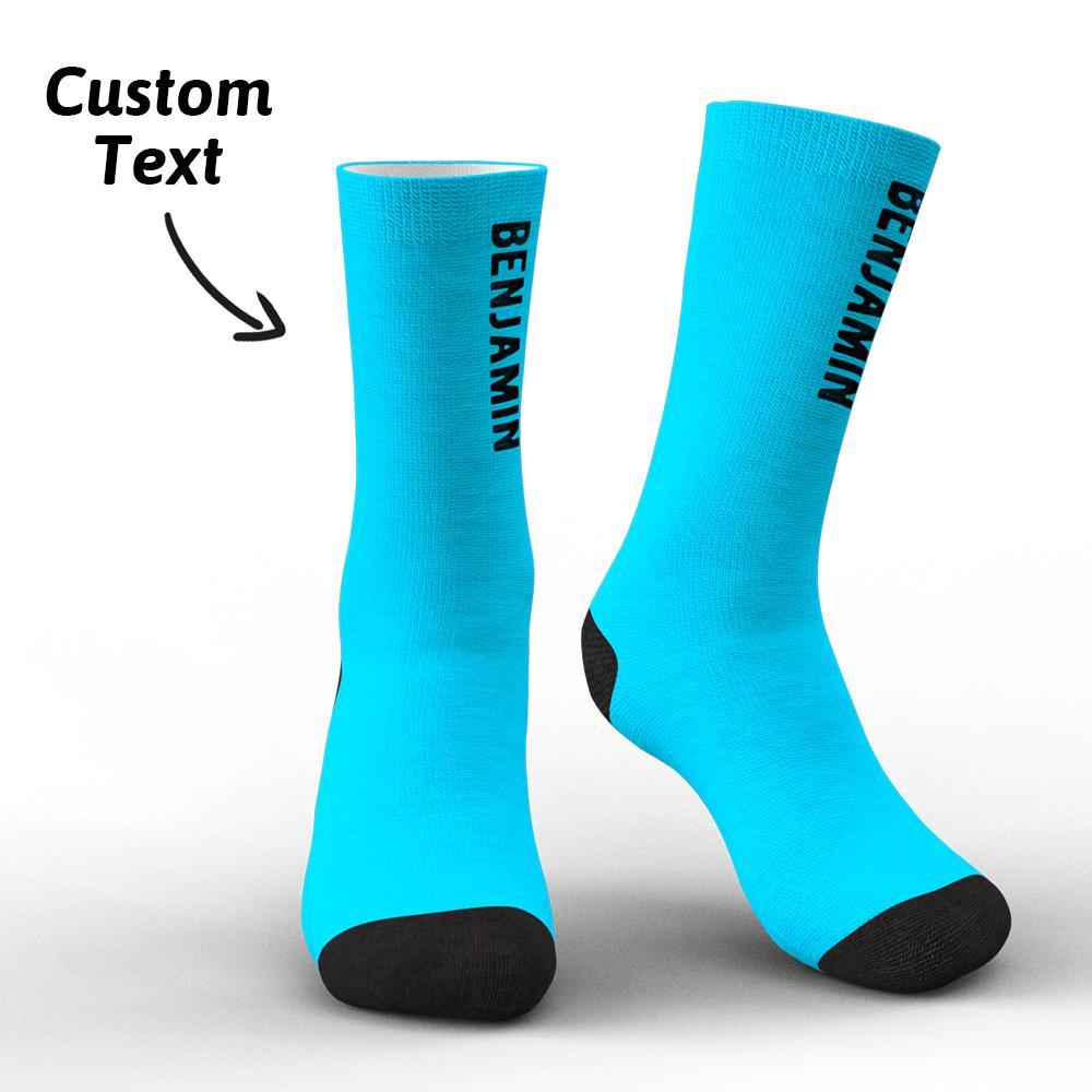 Custom Engraved Text Socks Personalized Socks For Friends Gifts