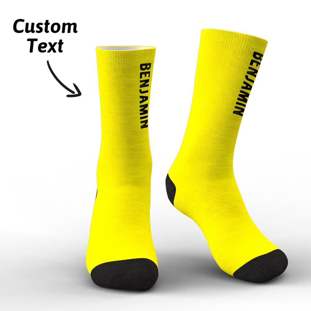 Custom Engraved Text Socks Personalized Socks For Friends Gifts