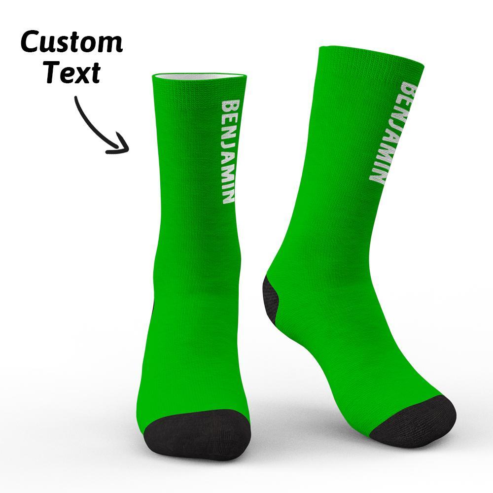 Custom Engraved Text Socks Personalized Socks For Friends Gifts