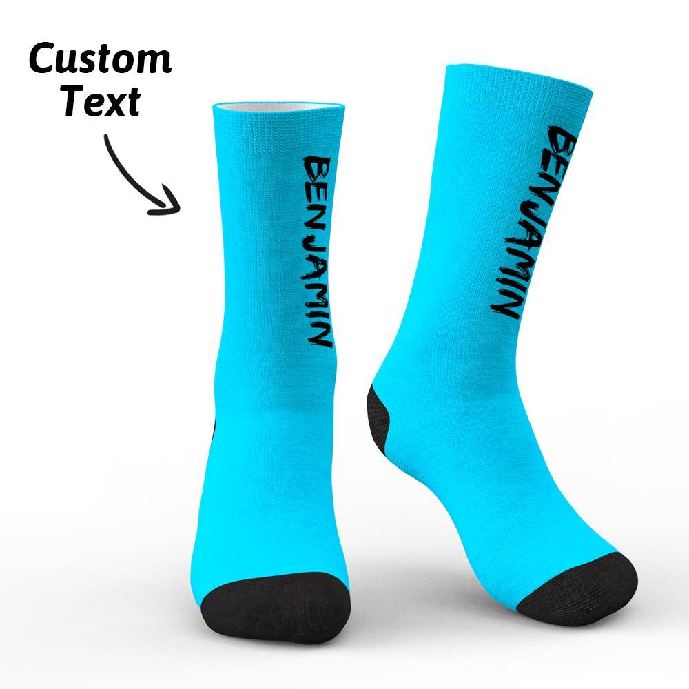 Custom Engraved Text Socks Personalized Socks For Her Gifts