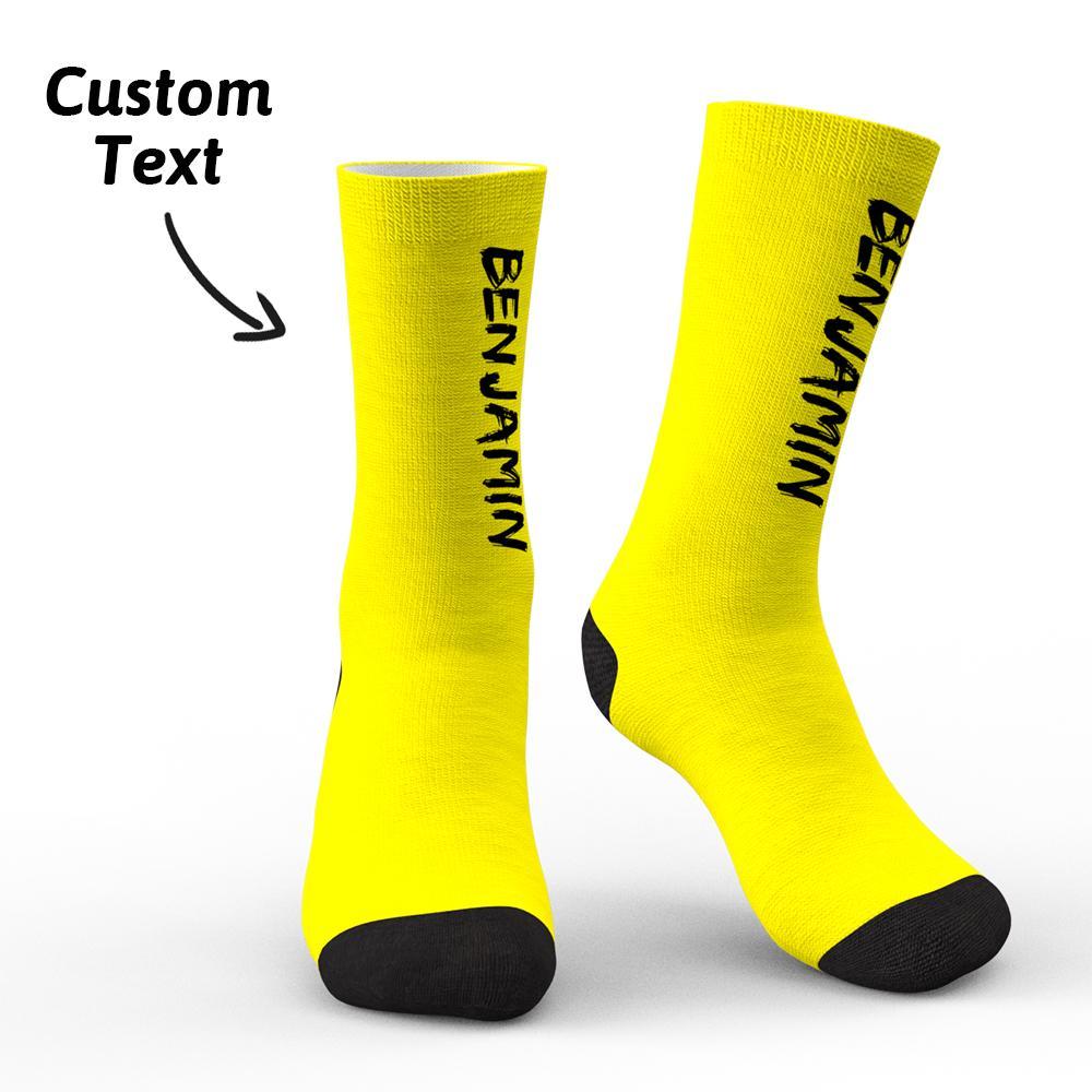 Custom Engraved Text Socks Personalized Socks For Her Gifts