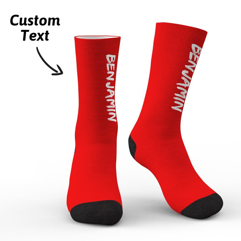 Custom Engraved Text Socks Personalized Socks For Her Gifts