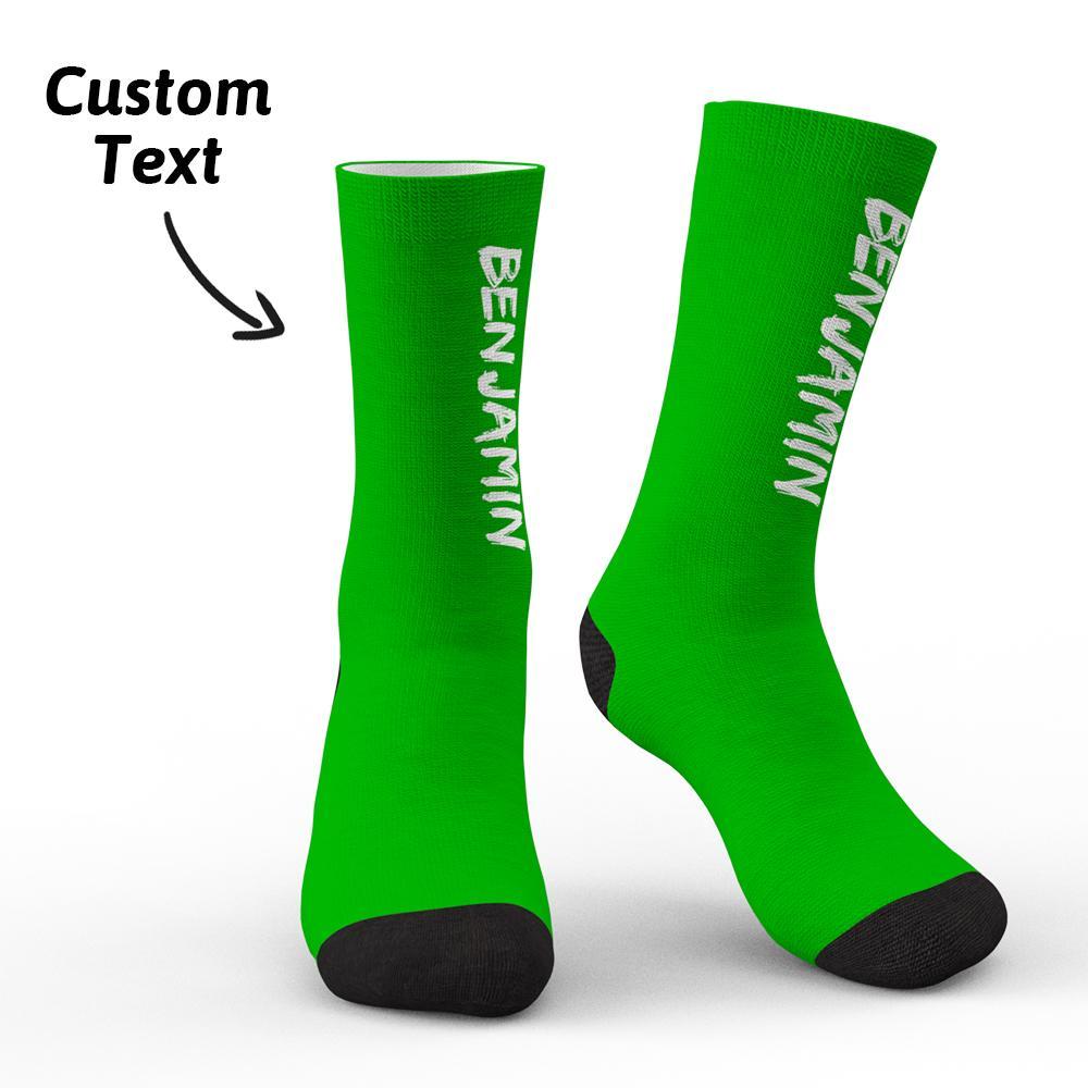 Custom Engraved Text Socks Personalized Socks For Her Gifts