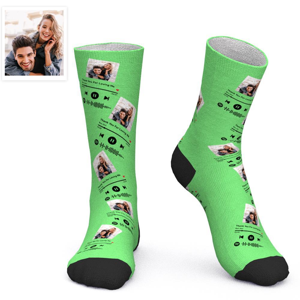Custom Scannable Spotify Code Socks Three-dimensional Music Creative Gifts -