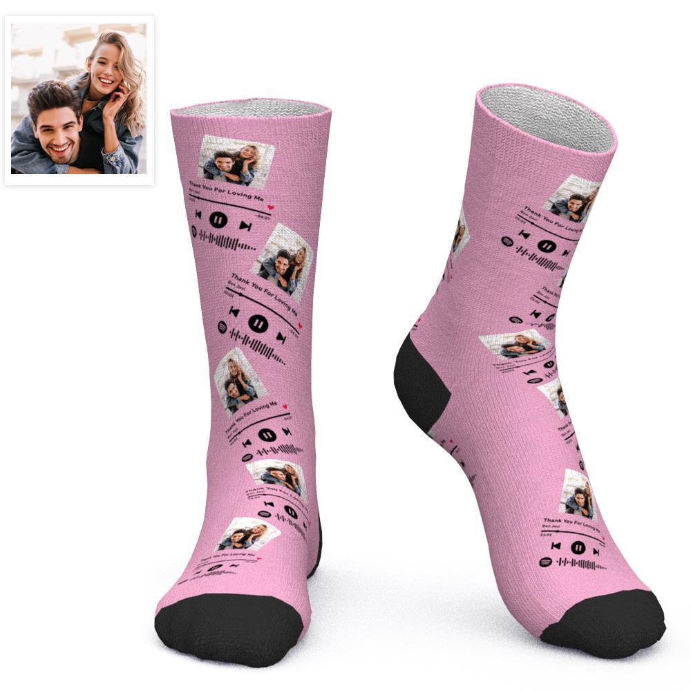 Custom Scannable Spotify Code Socks Three-dimensional Music Creative Gifts -