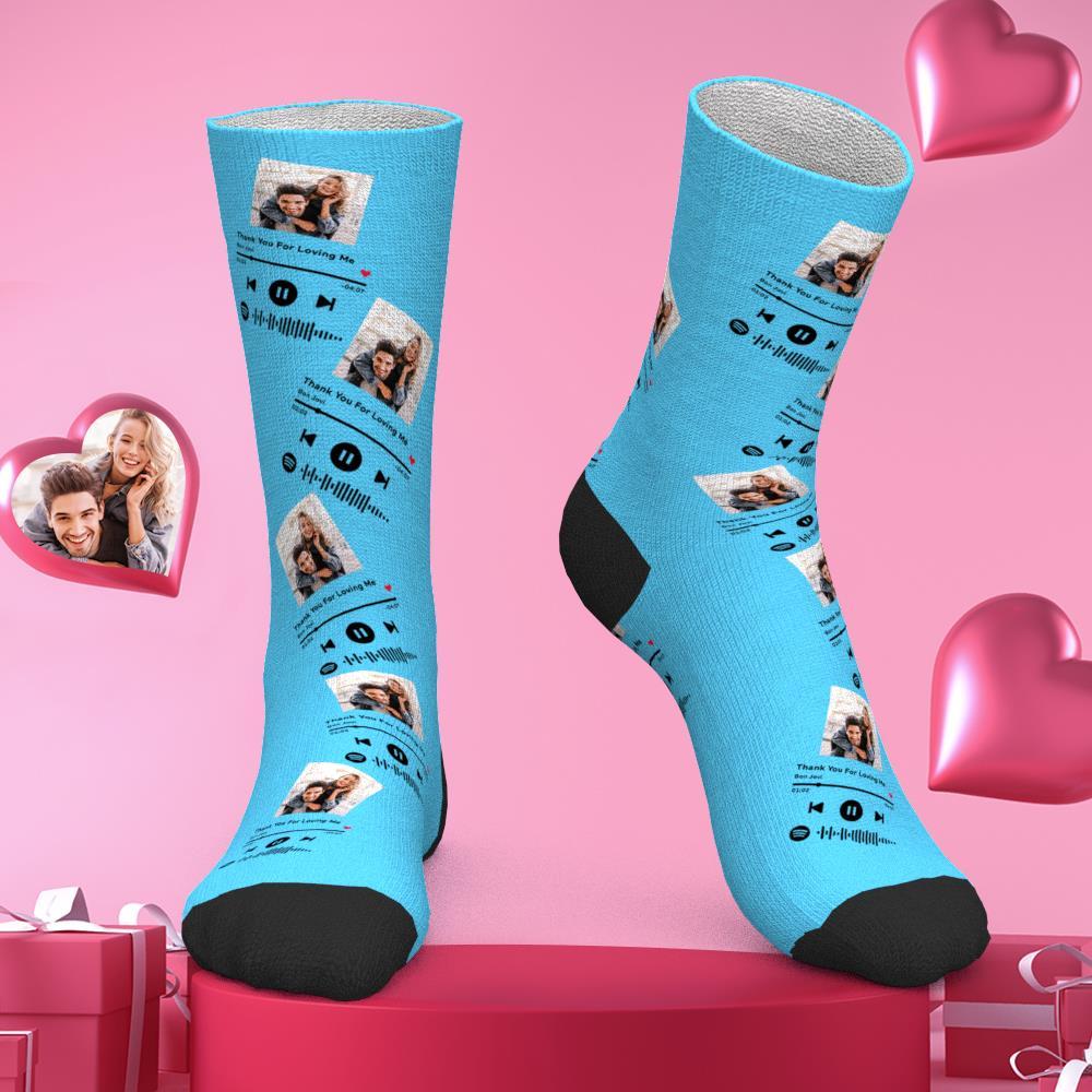 Custom Scannable Spotify Code Socks Three-dimensional Music Creative Gifts -