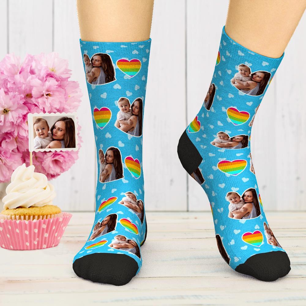 Custom Photo Socks Comfort Socks Best Socks Gift for Mom -