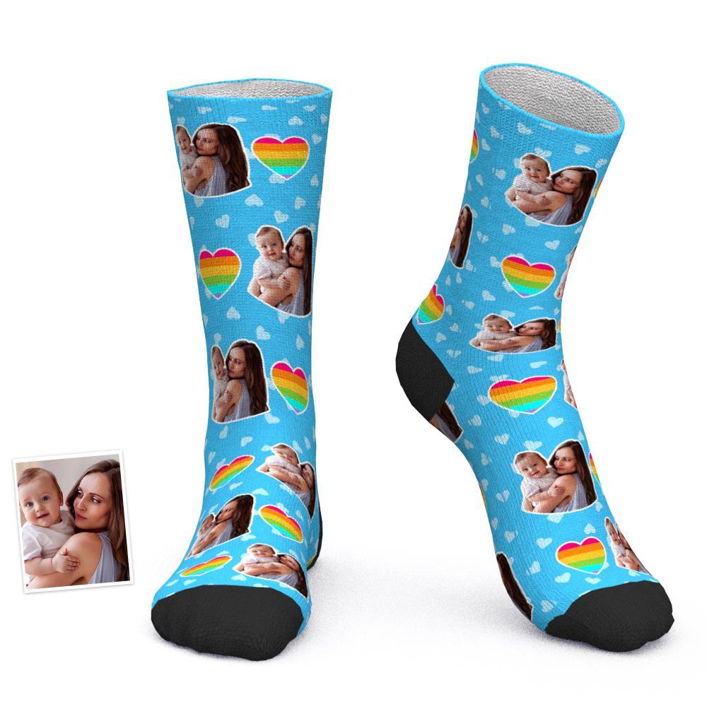 Custom Photo Socks Comfort Socks Best Socks Gift for Mom -