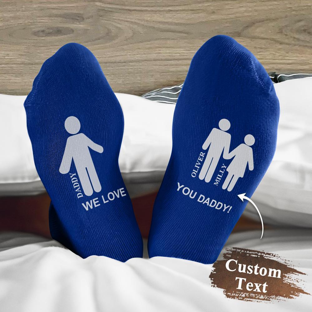 Daddy And Me Personalized Gift Socks Father's Day Gift