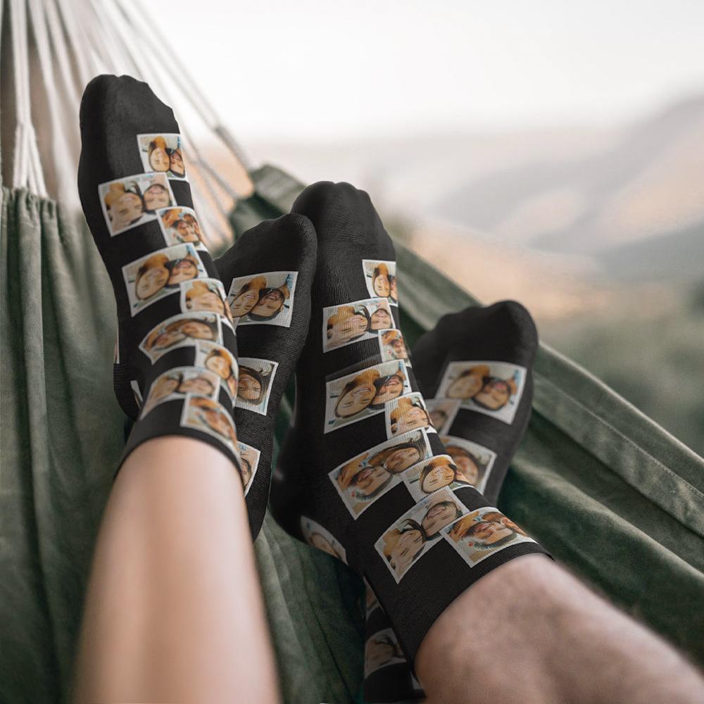 Custom Multi Photo Socks Gifts for Your Lovers with Your Photo - soufeelus