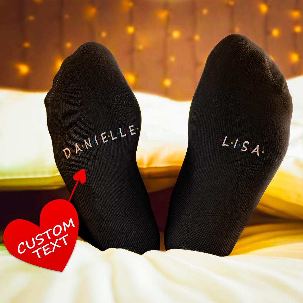 Custom Engraved Socks Friend Socks - Personalised Socks Gifts - soufeelus