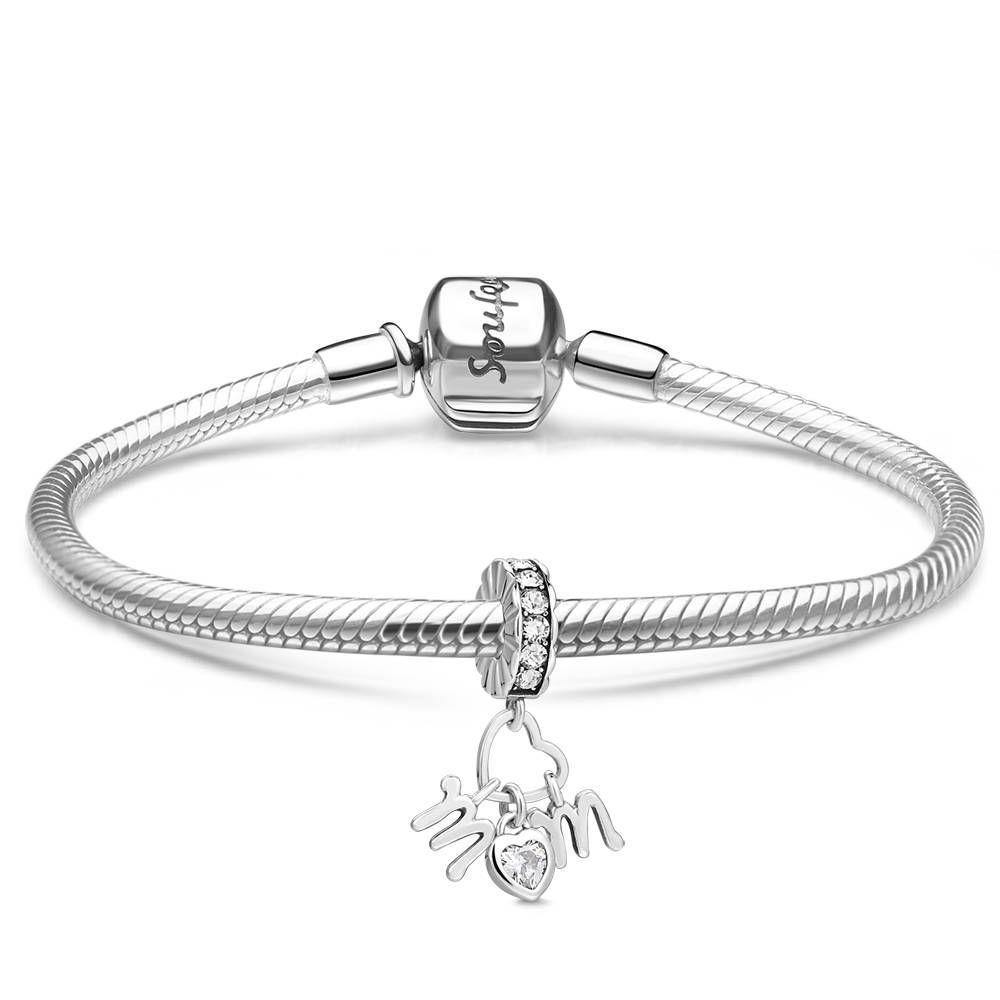 Love Mom Dangle Bracelet - soufeelus