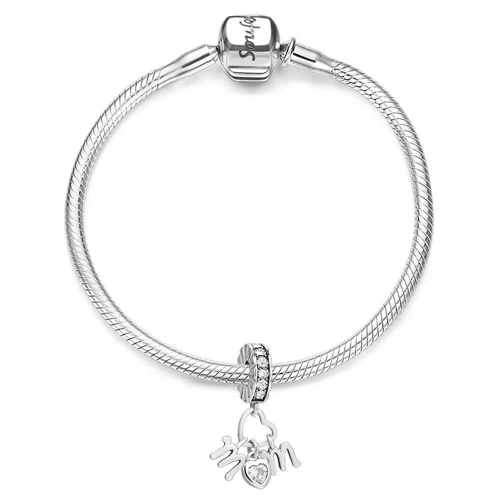Love Mom Dangle Bracelet - soufeelus