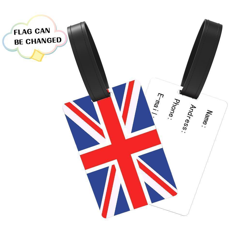 Custom USA Flag Luggage Tag