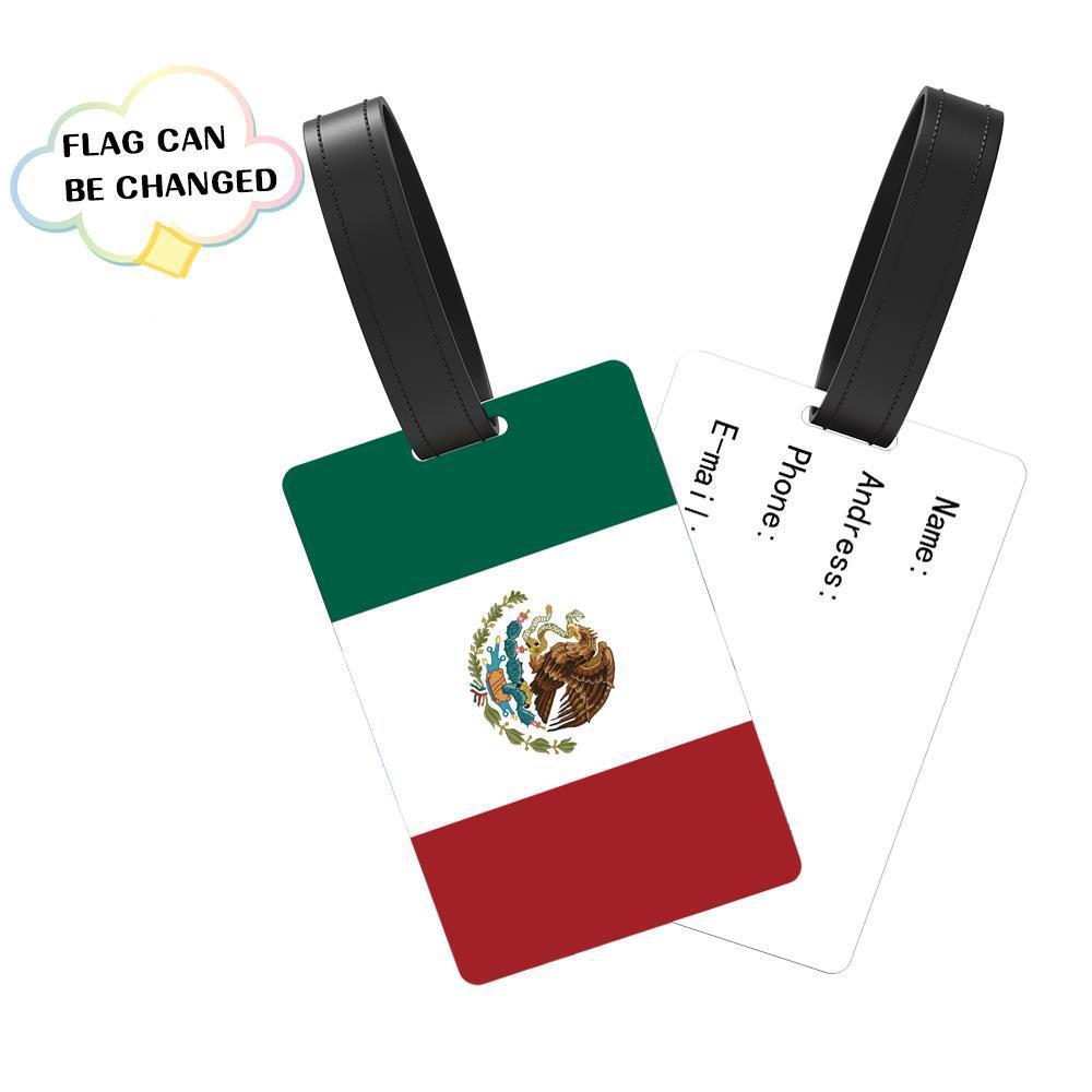 Custom USA Flag Luggage Tag