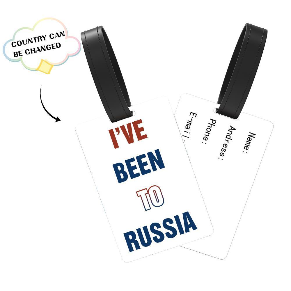 Custom USA Luggage Tag - I've Been To USA