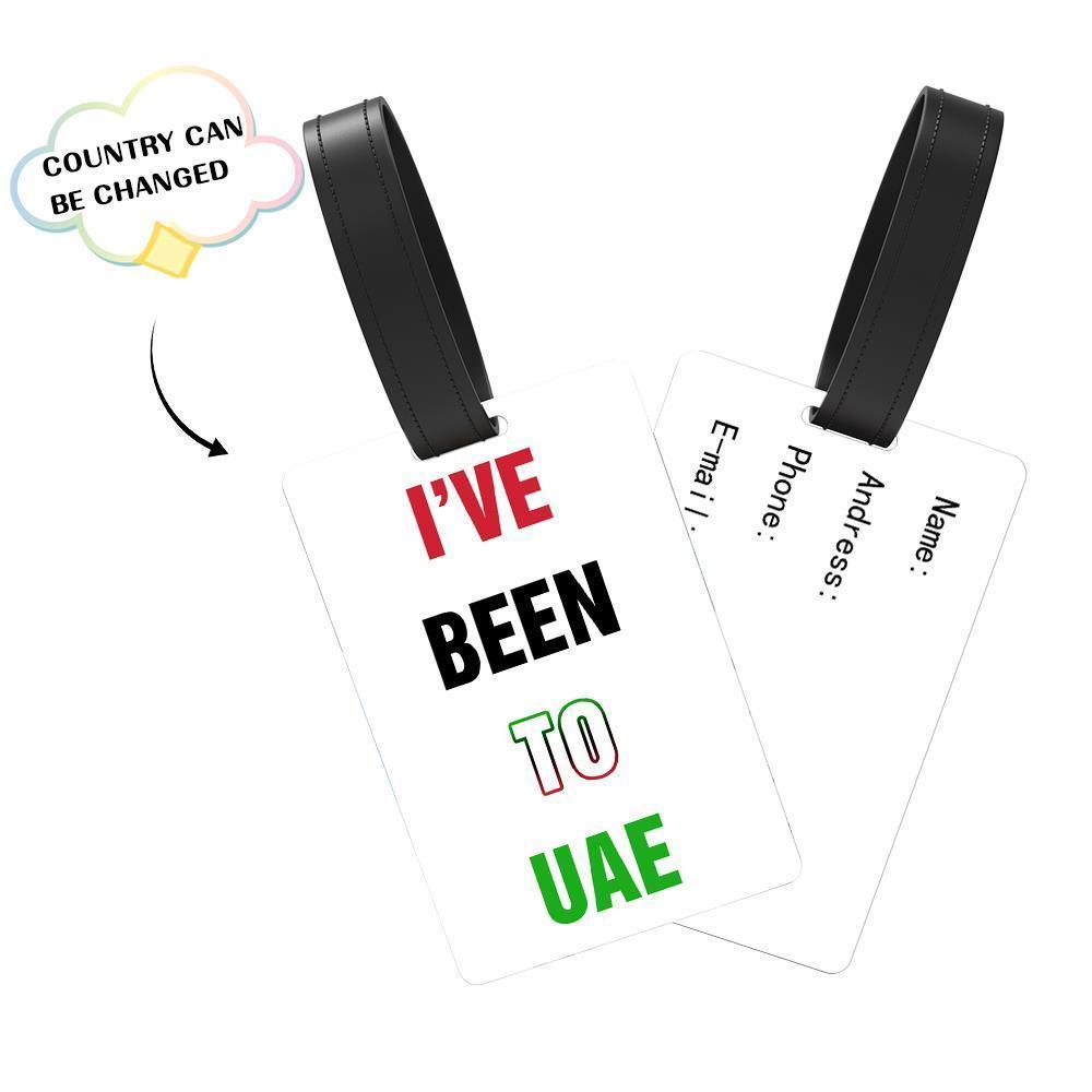 Custom USA Luggage Tag - I've Been To USA