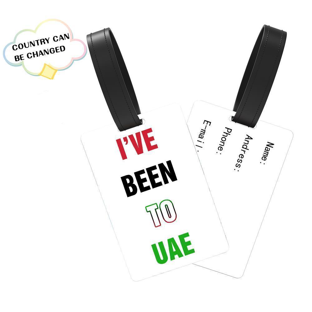 Custom USA Luggage Tag - I've Been To USA