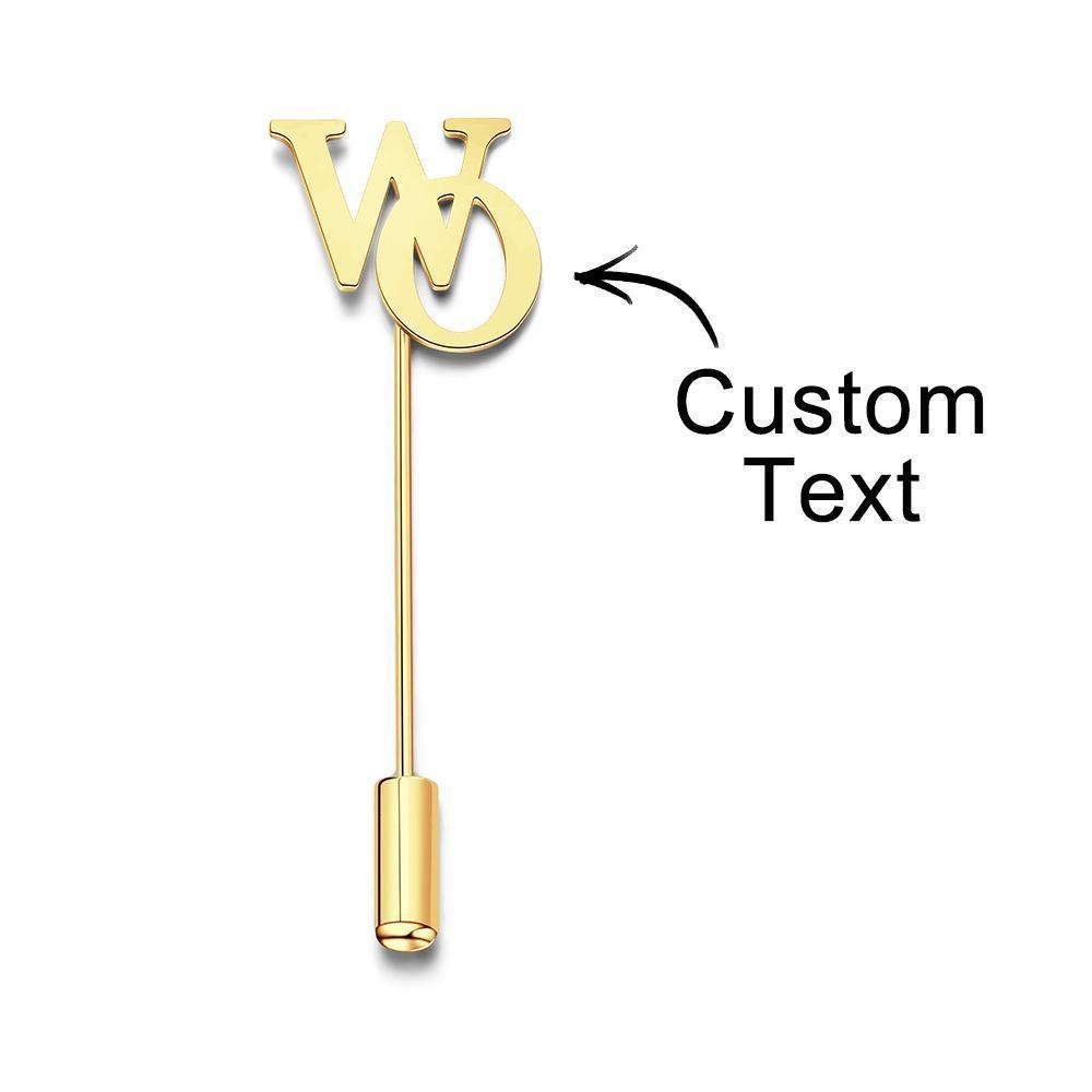 Custom Engraved Brooch Exquisite Decoration Gifts