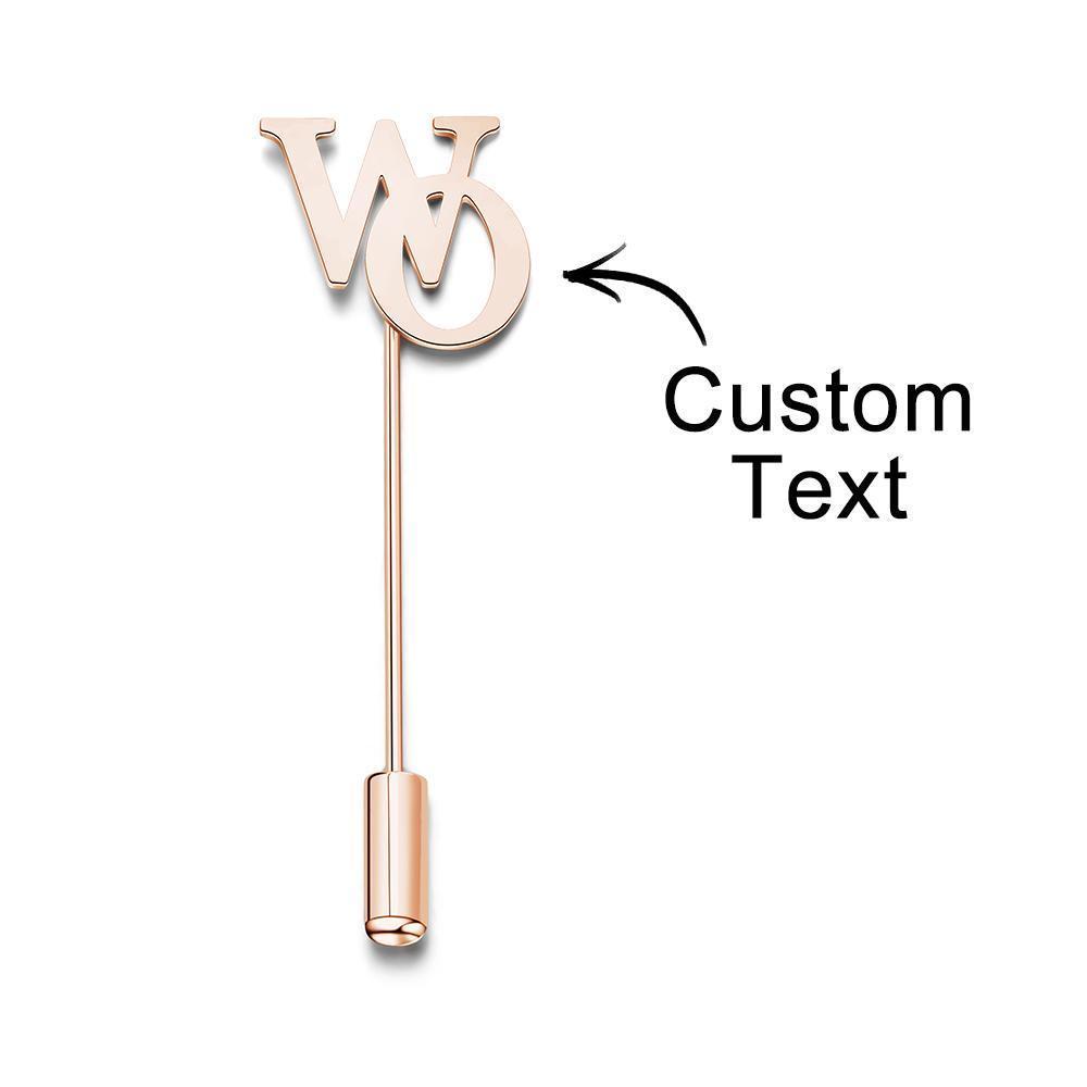 Custom Engraved Brooch Exquisite Decoration Gifts