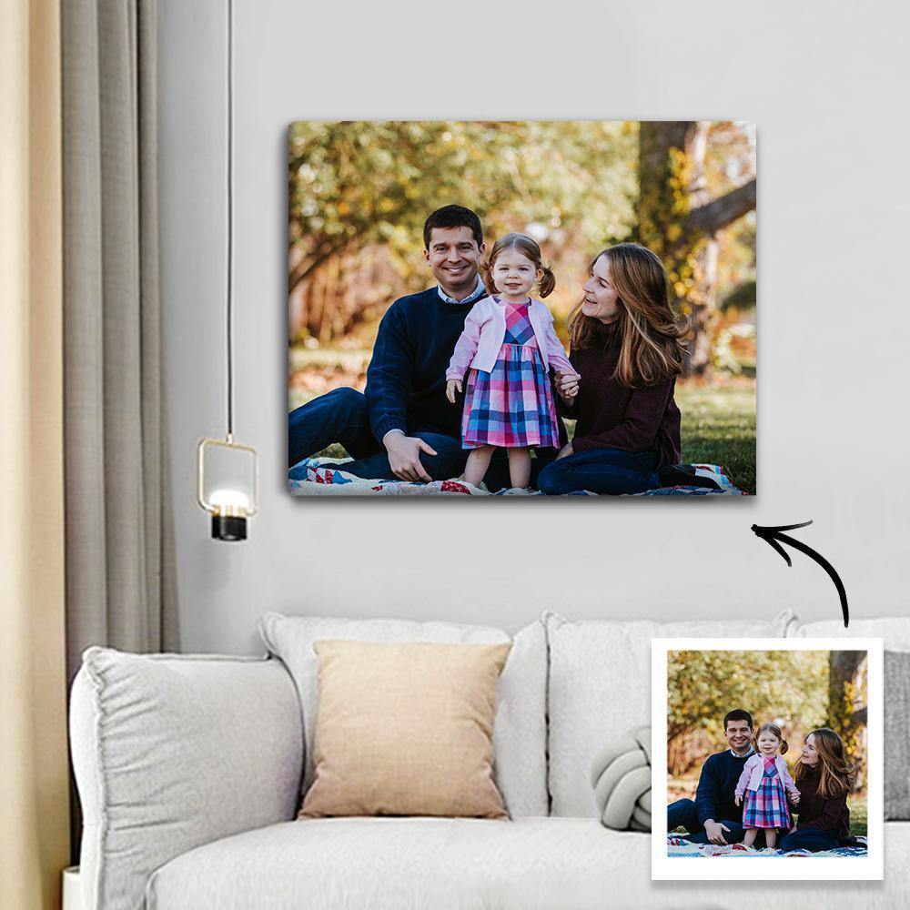 Custom Wall Art Canvas Prints Personalised Photo Custom Oil Painting Gifts with Frame - soufeelus