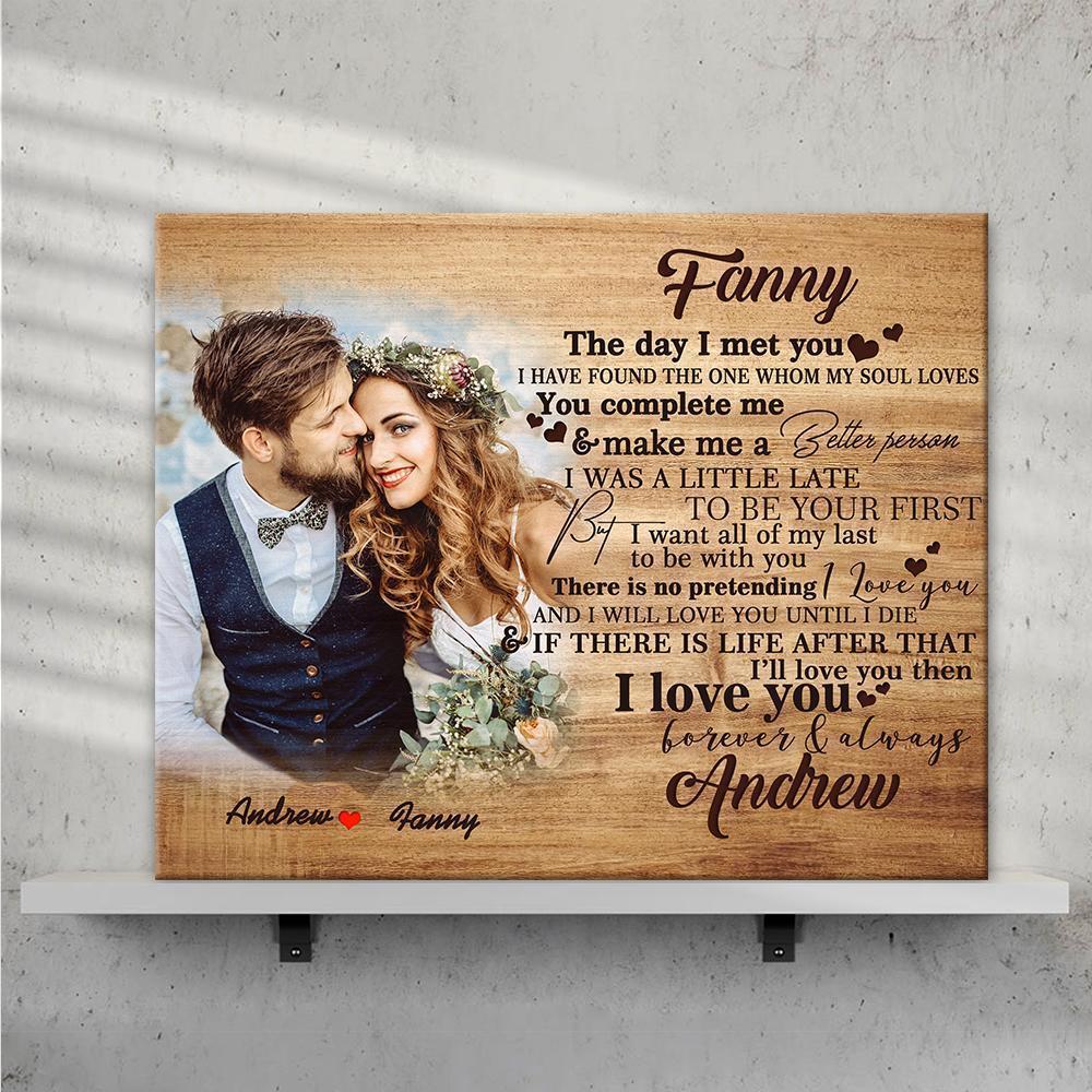 Custom Photo Engraved Name Oil Painting Frameless Gifts-11.8×17.79inch