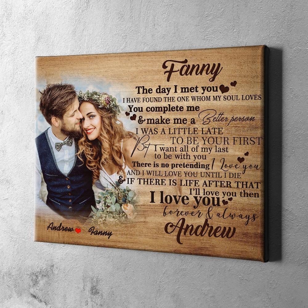 Custom Photo Engraved Name Oil Painting Frameless Gifts-11.8×17.79inch