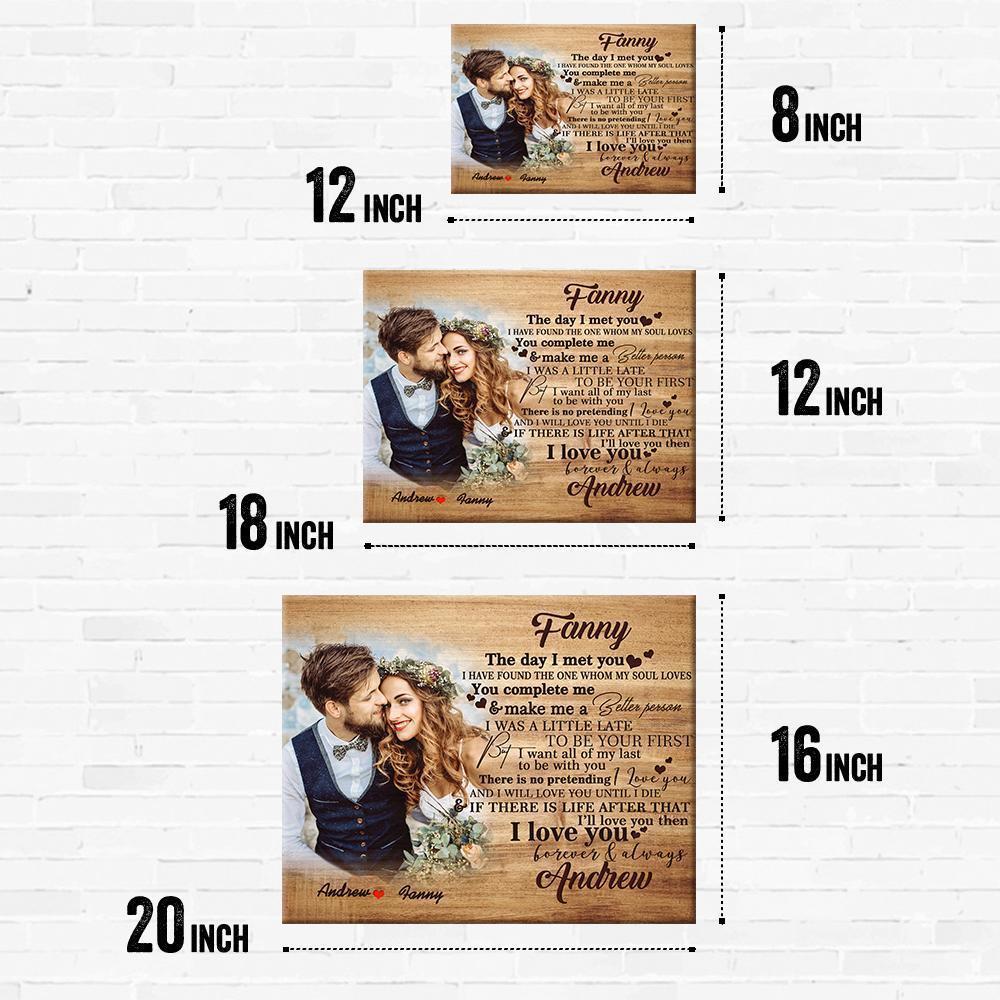 Custom Photo Engraved Name Oil Painting Frameless Gifts-11.8×17.79inch