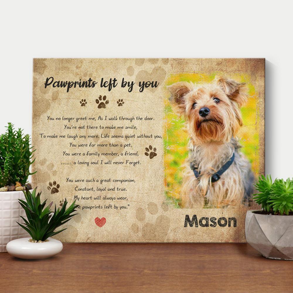 Custom Gift Forever In My Heart Dog Cat Pet Memorial Photo Frame - soufeelus