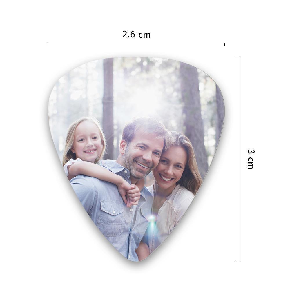 Personalized Guitar Pick with Photo Gift for Family -12Pcs - soufeelus