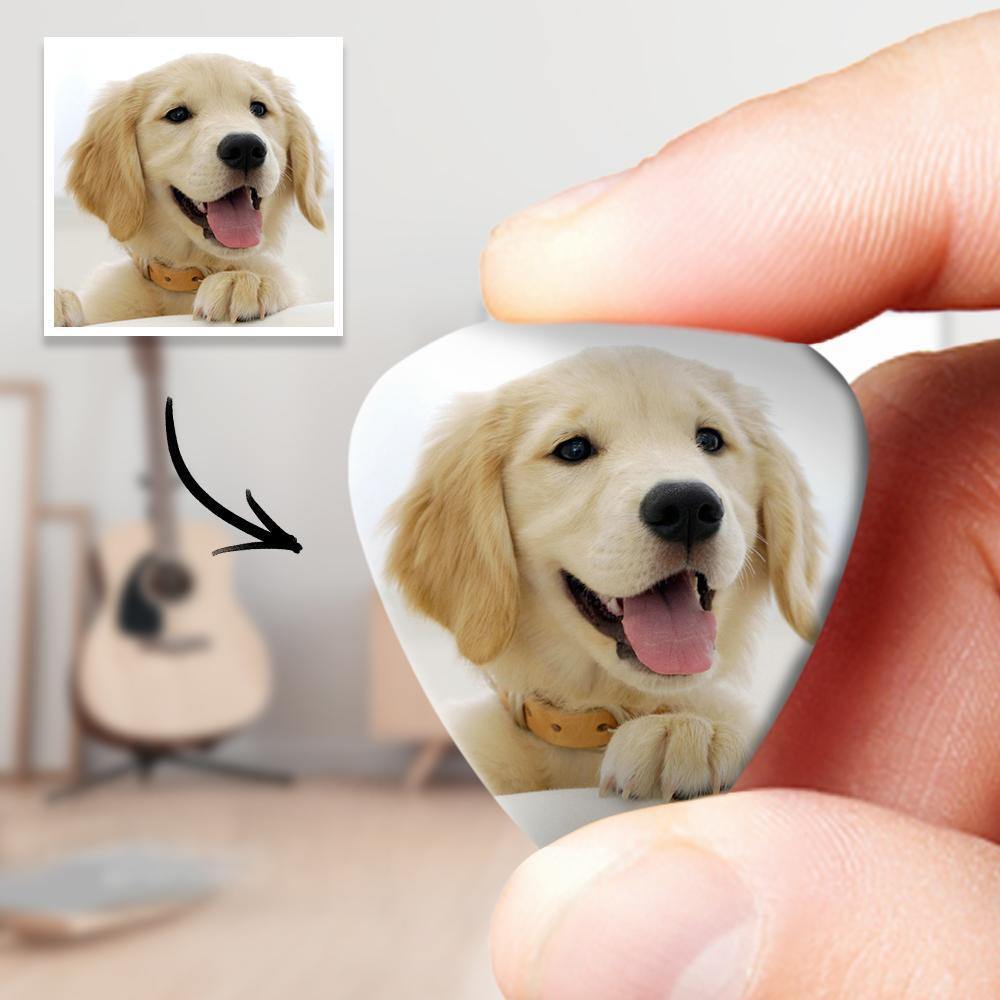 Personalized Guitar Pick with Photo For Pet -12Pcs - soufeelus