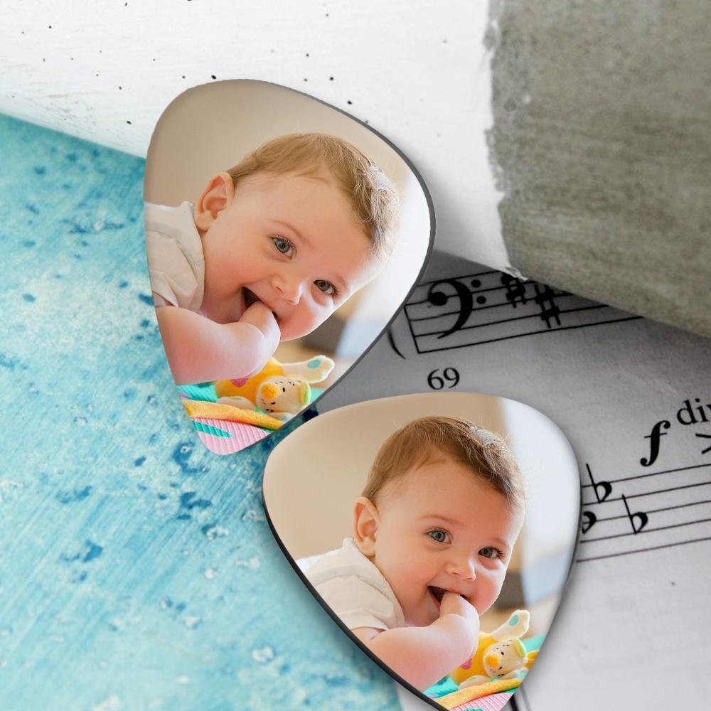 Personalized Guitar Pick with Photo for Baby -12Pcs - soufeelus