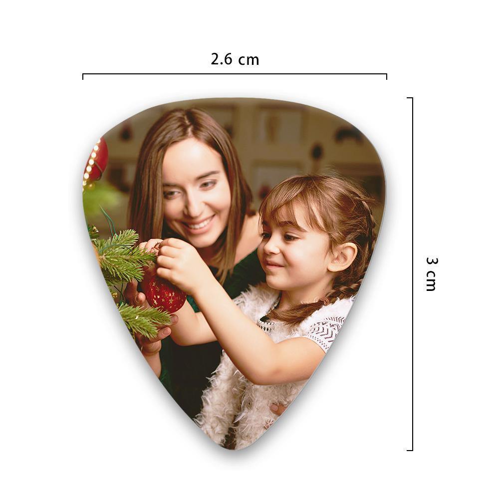 Personalized Guitar Pick with Photo Holiday gift -12Pcs - soufeelus