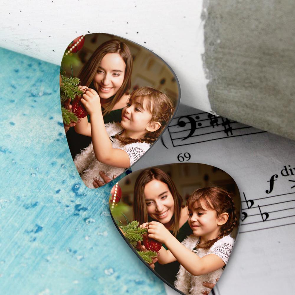 Personalized Guitar Pick with Photo Holiday gift -12Pcs - soufeelus