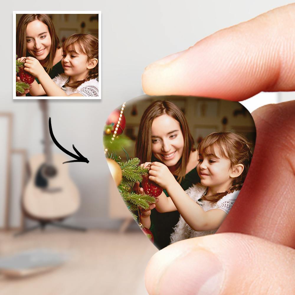 Personalized Guitar Pick with Photo Holiday gift -12Pcs - soufeelus