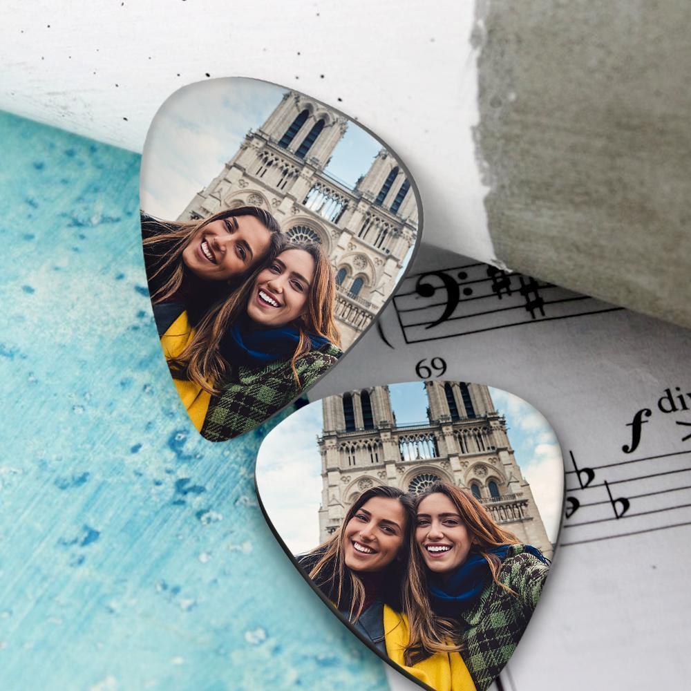 Personalized Guitar Pick with Photo Birthday Present -12Pcs - soufeelus