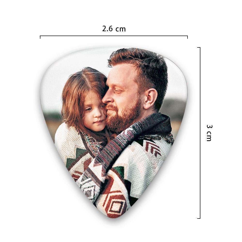 Custom Guitar Pick with Photo for Musicians Customized for Daddy -6Pcs - soufeelus