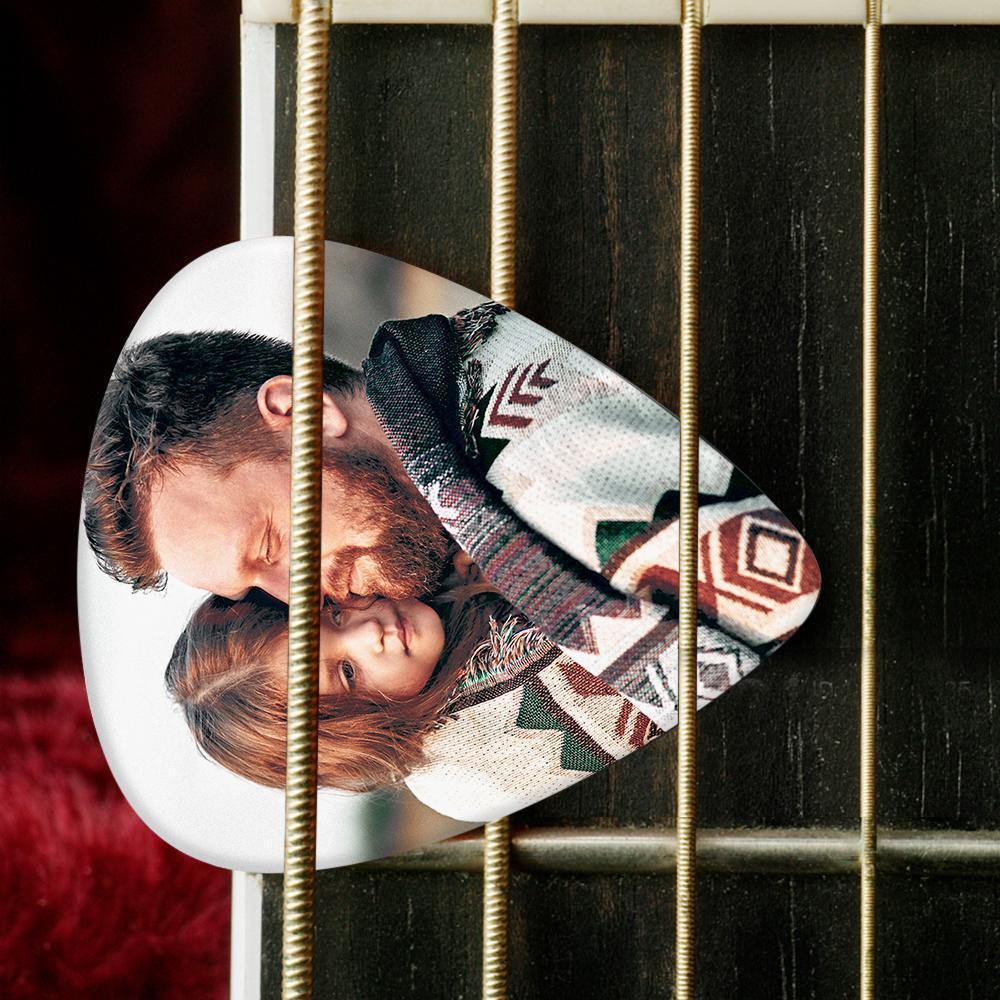Custom Guitar Pick with Photo for Musicians Customized for Daddy -6Pcs - soufeelus
