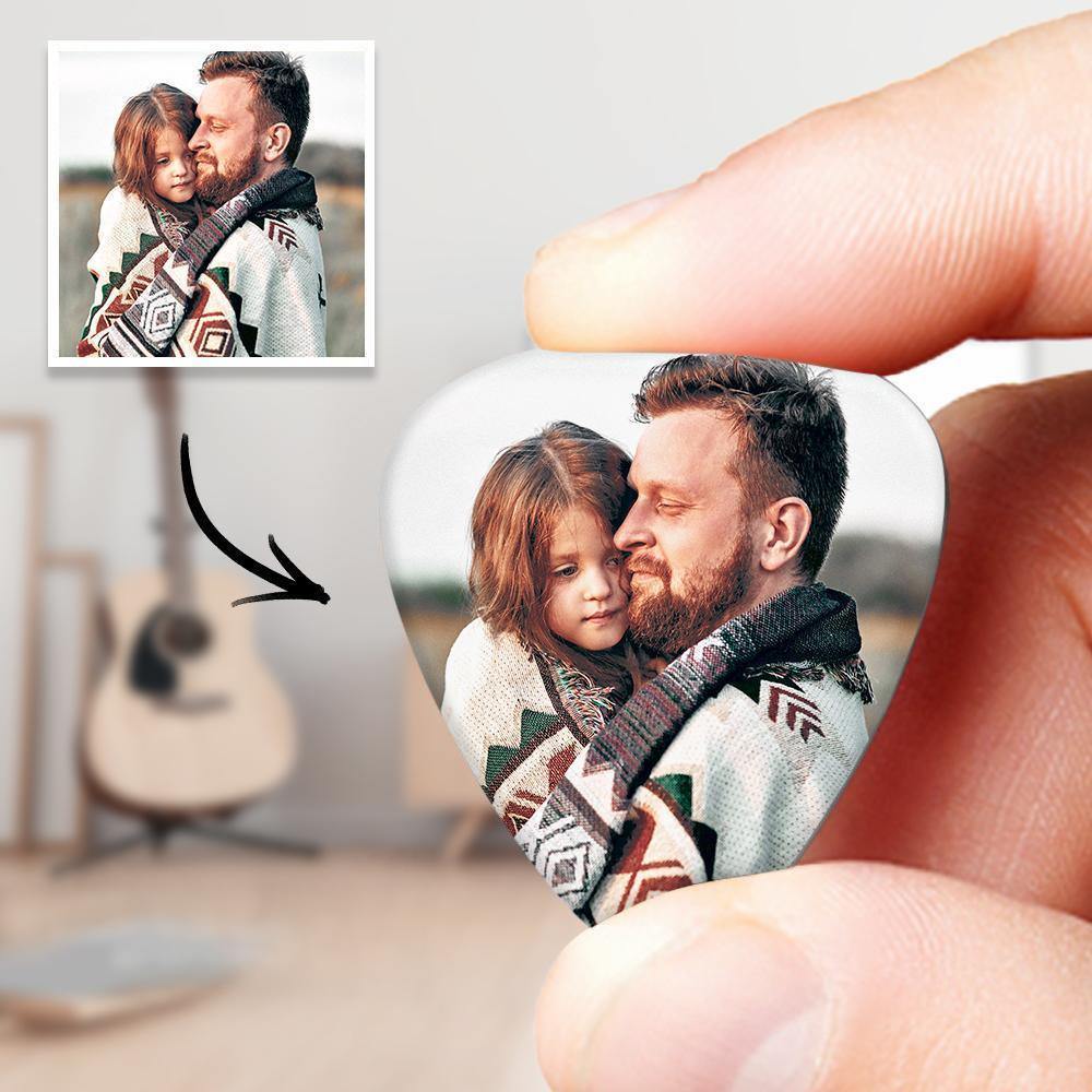 Custom Guitar Pick with Photo for Musicians Customized for Daddy -6Pcs - soufeelus