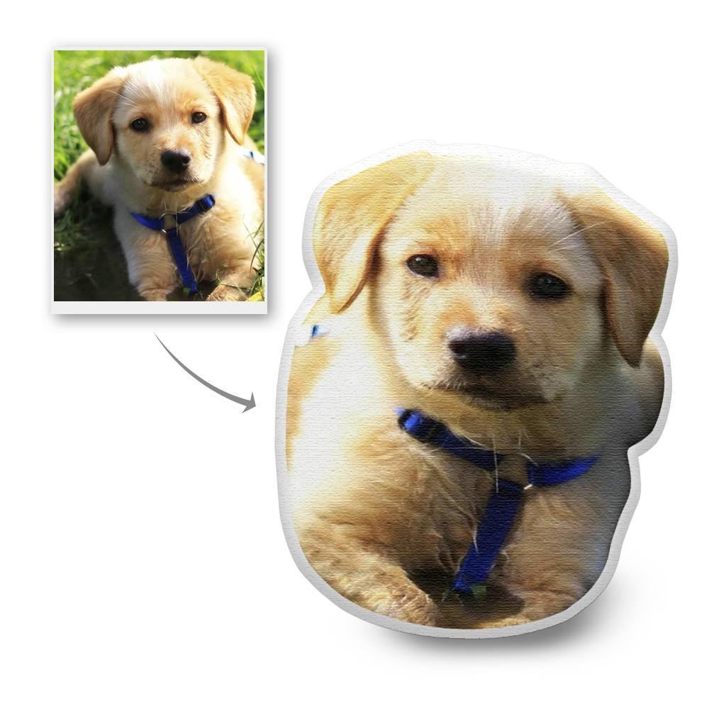 Custom Photo Dog Face Pillow 3D Portrait Pillow - Memorial Gift - soufeelus
