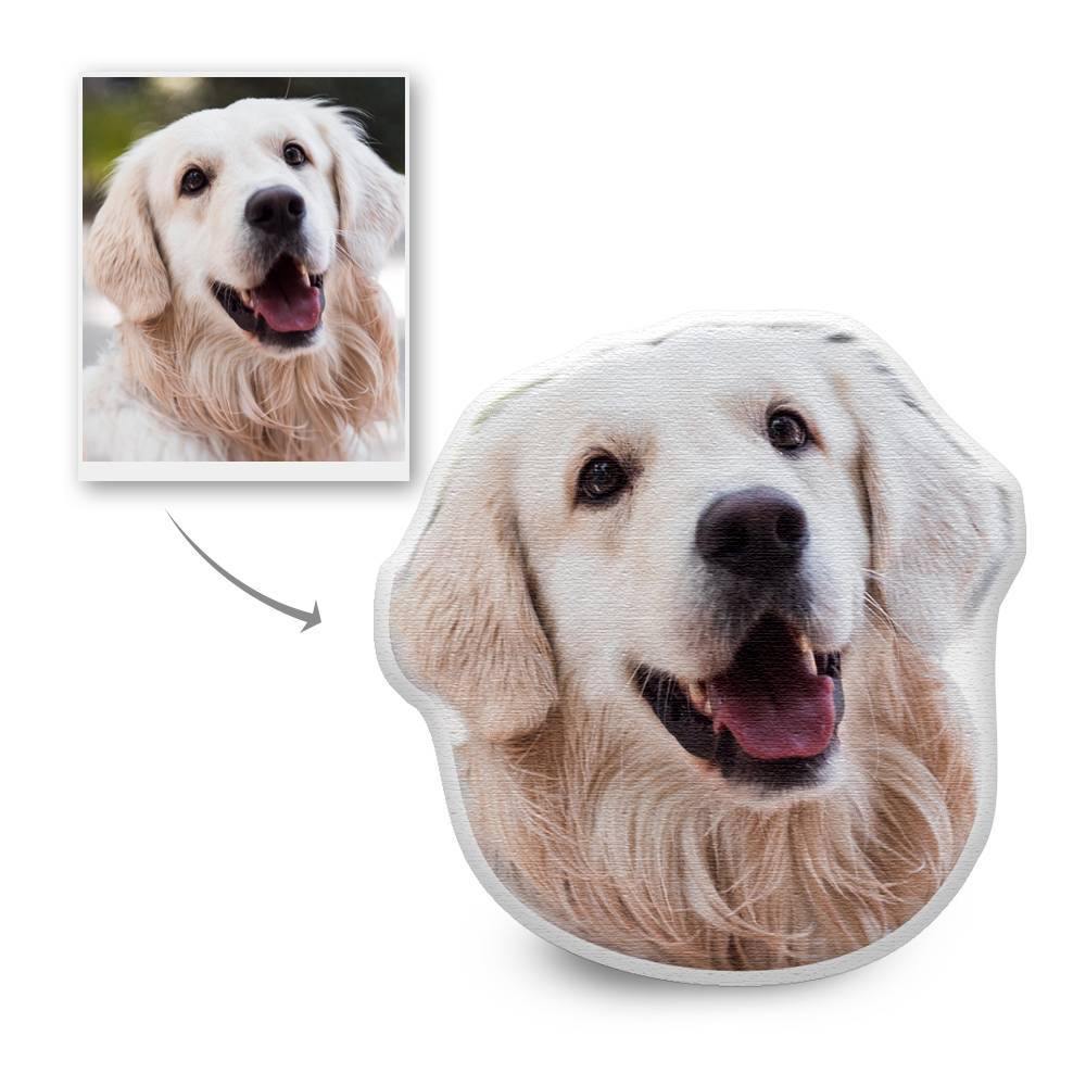 Custom Pet Photo Face Pillow 3D Portrait Pillow Fur Dog - soufeelus