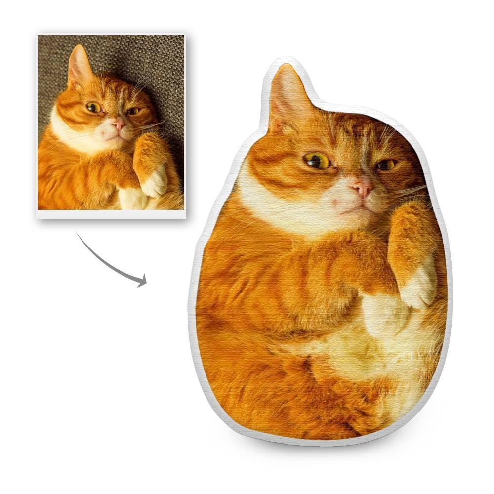 Custom Cute Cats Photo Face Pillow 3D Portrait Pillow Cat - soufeelus