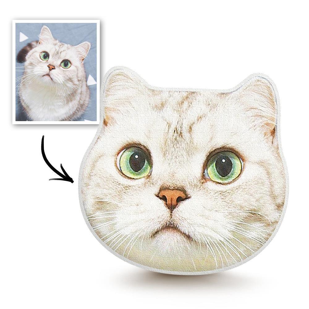 Custom Cute Cats Photo Face Pillow 3D Portrait Pillow Cool Cat - soufeelus