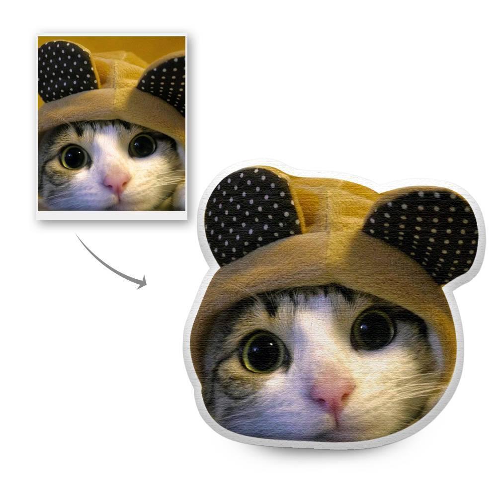 Custom Photo Face Pillow 3D Portrait Pillow Pet Head - soufeelus