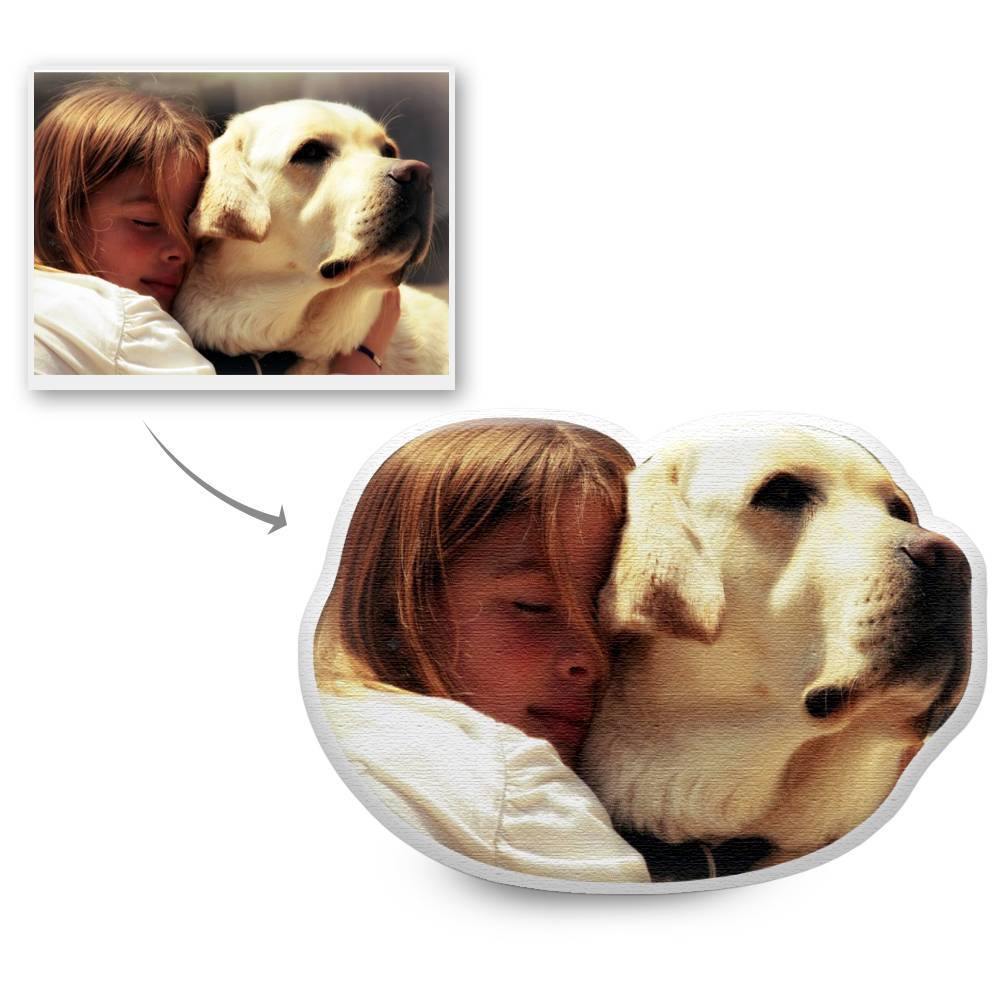 Custom Pet Head Photo Face Pillow 3D Portrait Pillow - Cute Head - soufeelus