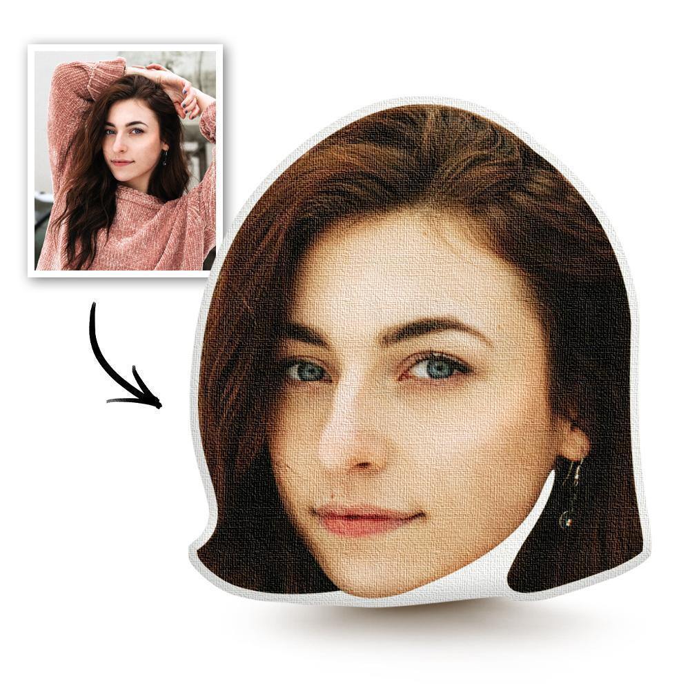 Custom Funny Face Photo Face Pillow 3D Portrait Pillow - soufeelus