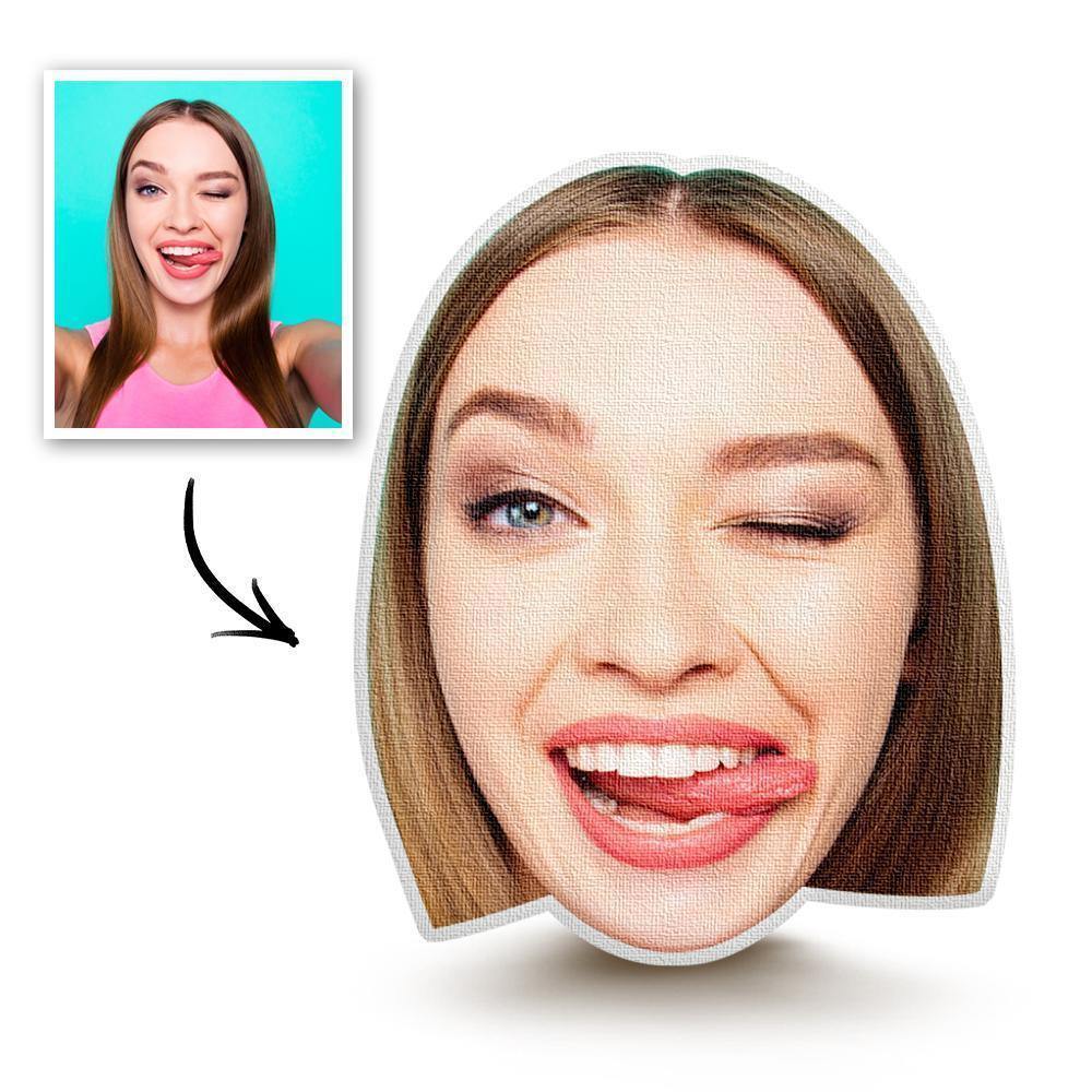 Custom Big Head Photo Face Pillow 3D Portrait Pillow - Women's - soufeelus