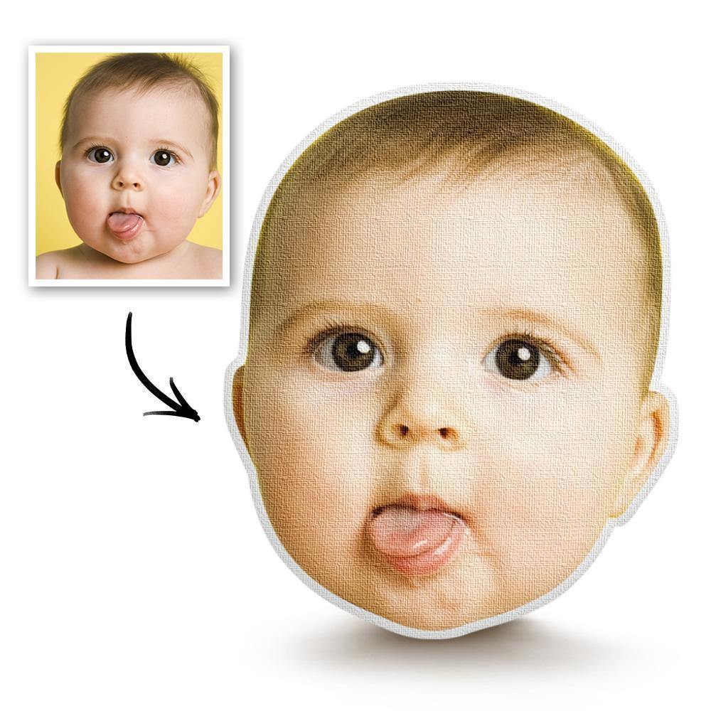 Custom Head Photo Face Pillow 3D Portrait Pillow - Cute Baby - soufeelus